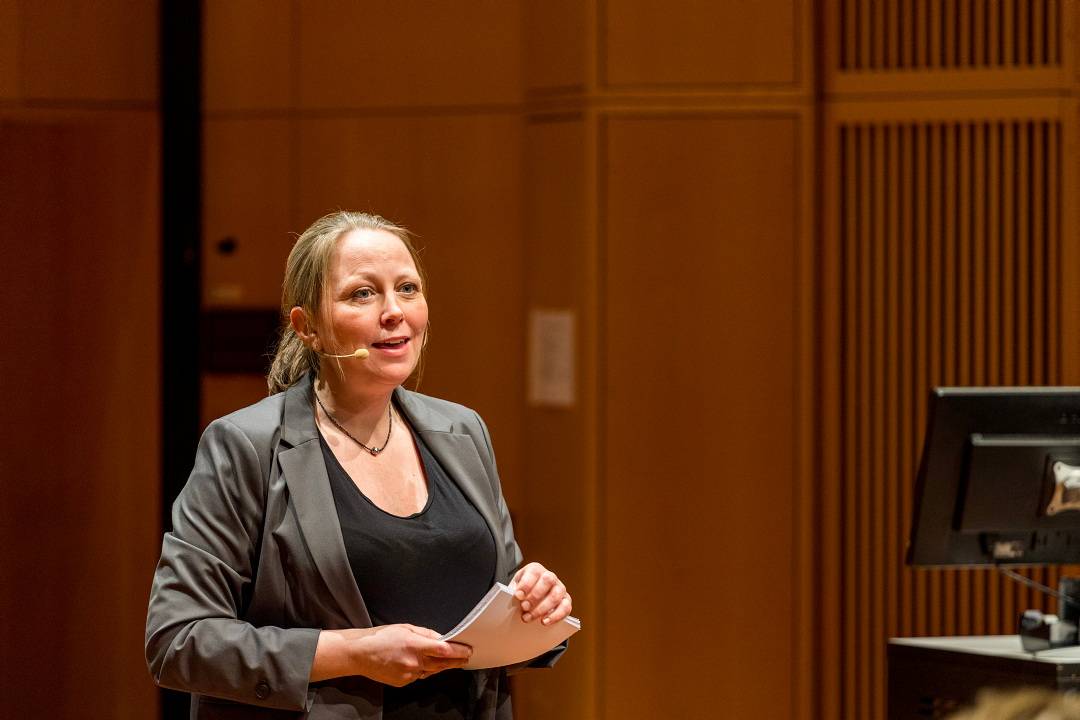 Stedje snakker i Levinsalen