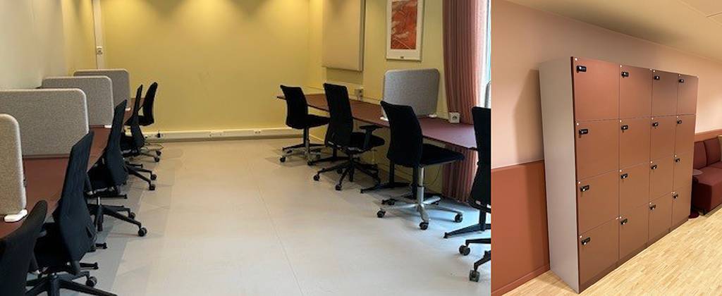 Biblioteket interiør