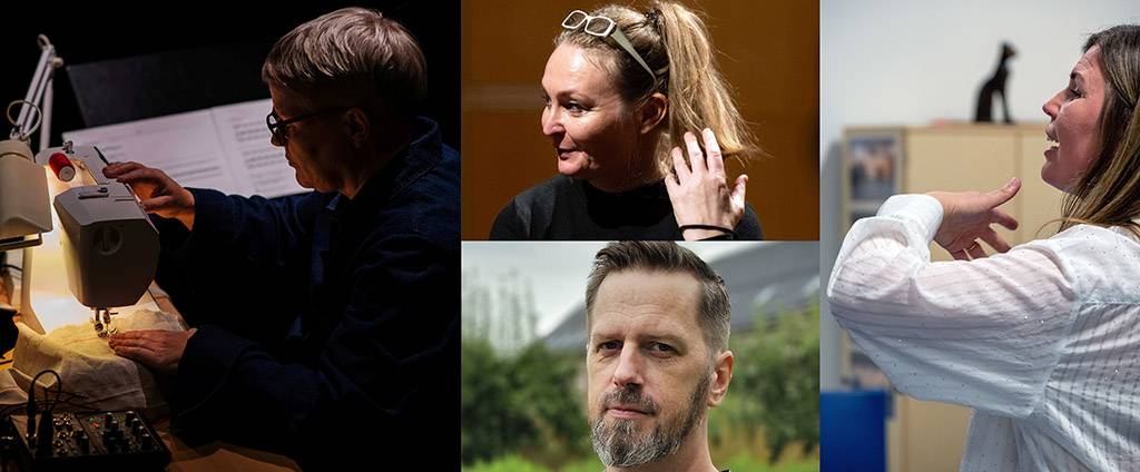 Kollage av fem portretter