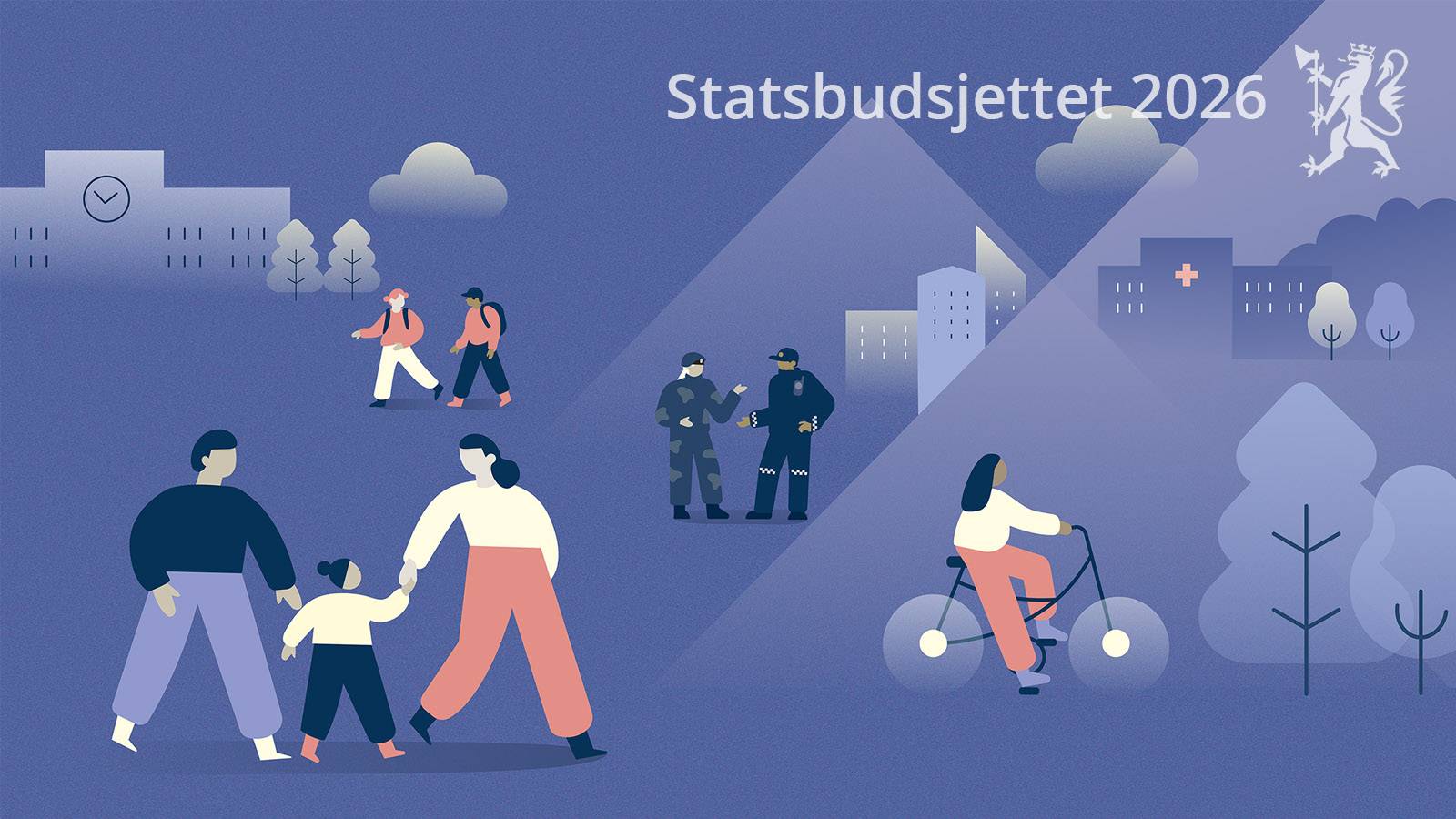 Grafisk illustrasjon på statsbudsjettet