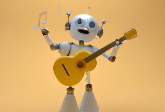 Robot med gitar